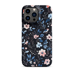 Blue Flowers Snap case for iPhone