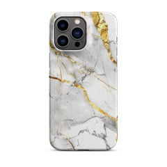 White Marble Snap case for iPhone