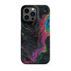 Black rainbow Snap case for iPhone