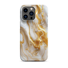 Gold Marble Snap case for iPhone