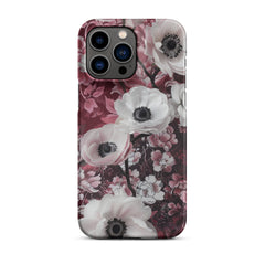 Red Floral Snap case for iPhone