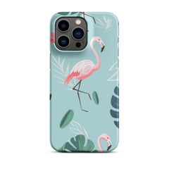 Tropical Flamingo Snap case for iPhone