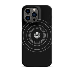 Black Circle Snap case for iPhone