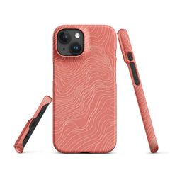 Coral Pink Snap case for iPhone