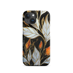 Stained Galss Leaves Snap case for iPhone