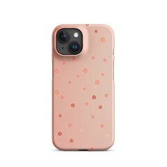 Peach Dots Snap case for iPhone