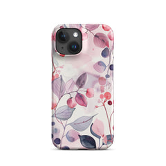 Pink Floral Snap case for iPhone