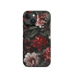 Pink Red Floral Snap case for iPhone