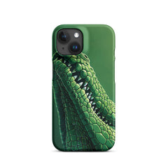 Green Crocodile Snap case for iPhone