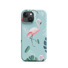 Tropical Flamingo Snap case for iPhone