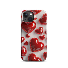 Red Hearts Snap case for iPhone