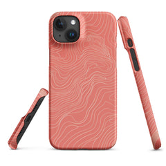 Coral Pink Snap case for iPhone