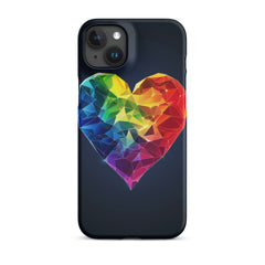 Ranbow Heart Snap case for iPhone