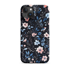 Blue Flowers Snap case for iPhone