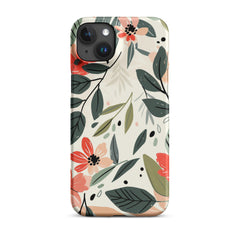 Flower leave Snap case for iPhone