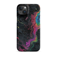 Black rainbow Snap case for iPhone