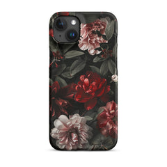 Pink Red Floral Snap case for iPhone