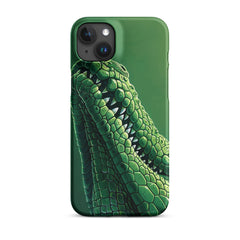 Green Crocodile Snap case for iPhone