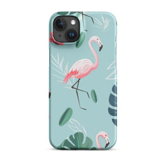 Tropical Flamingo Snap case for iPhone