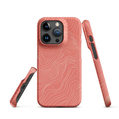 Coral Pink Snap case for iPhone