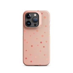 Peach Dots Snap case for iPhone