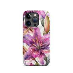 Watercolor Lily Snap case for iPhone