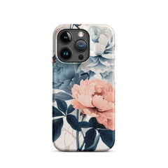 Tricolor Flowers Snap case for iPhone