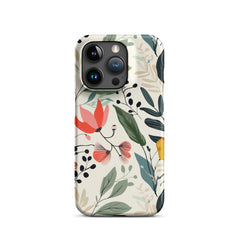 Botanical leaves Snap case for iPhone