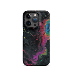 Black rainbow Snap case for iPhone