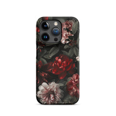 Pink Red Floral Snap case for iPhone