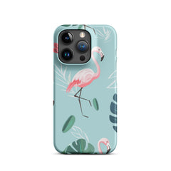 Tropical Flamingo Snap case for iPhone