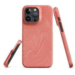 Coral Pink Snap case for iPhone