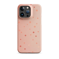 Peach Dots Snap case for iPhone