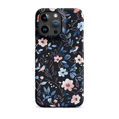 Blue Flowers Snap case for iPhone