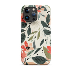 Flower leave Snap case for iPhone