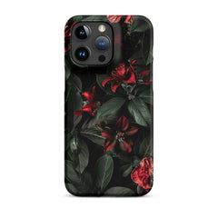 Floral Dark Snap case for iPhone