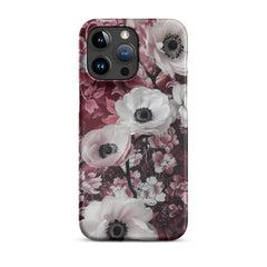 Red Floral Snap case for iPhone