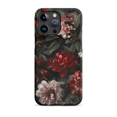 Pink Red Floral Snap case for iPhone