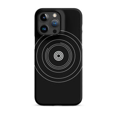 Black Circle Snap case for iPhone