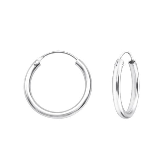 Silver 25mm Hoop Earrings