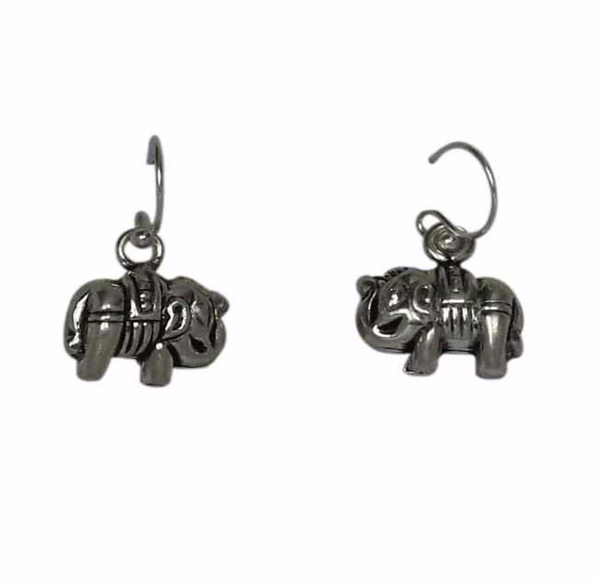 Sterling silver elephant earrings