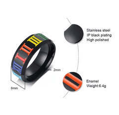 LGBT Pride Mens Ring