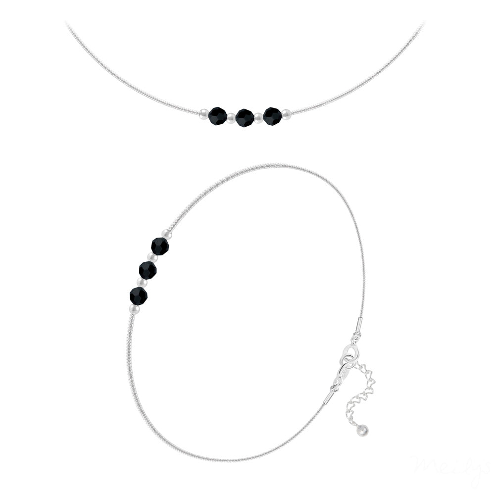 Jet Black Fine Jewellery Set