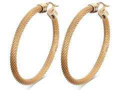 Stainless Steel Gold Hoop Earrings