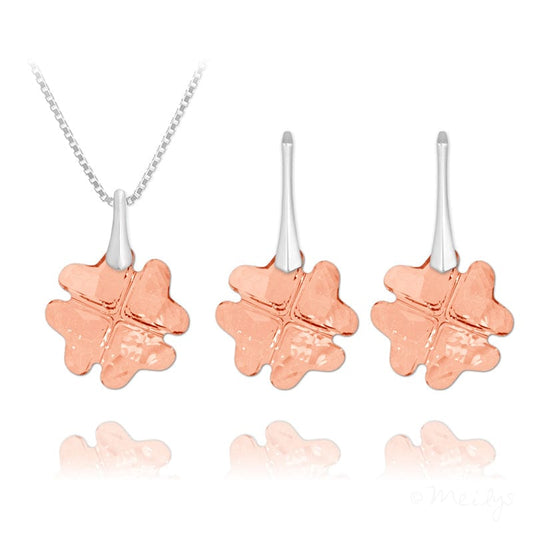 Clover Leaf Silver Jewellery Set