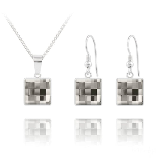 Chessboard Fine Silver Jewellery Set