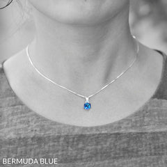 Bermuda Blue Fine Silver Jewellery Set