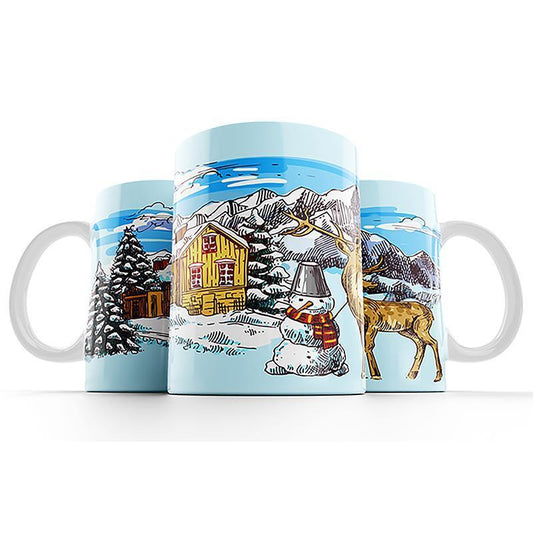 Deer Art Creamic Coffe Mug