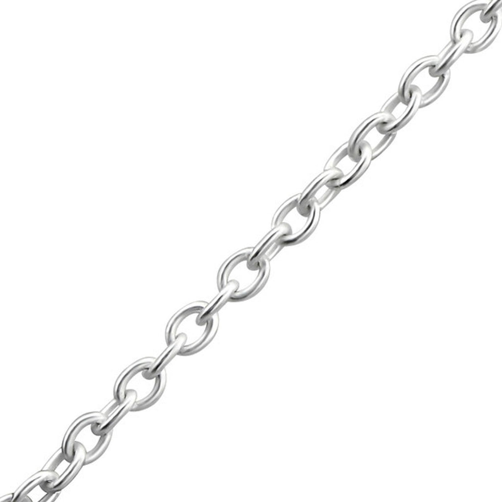 Silver shop cable chain