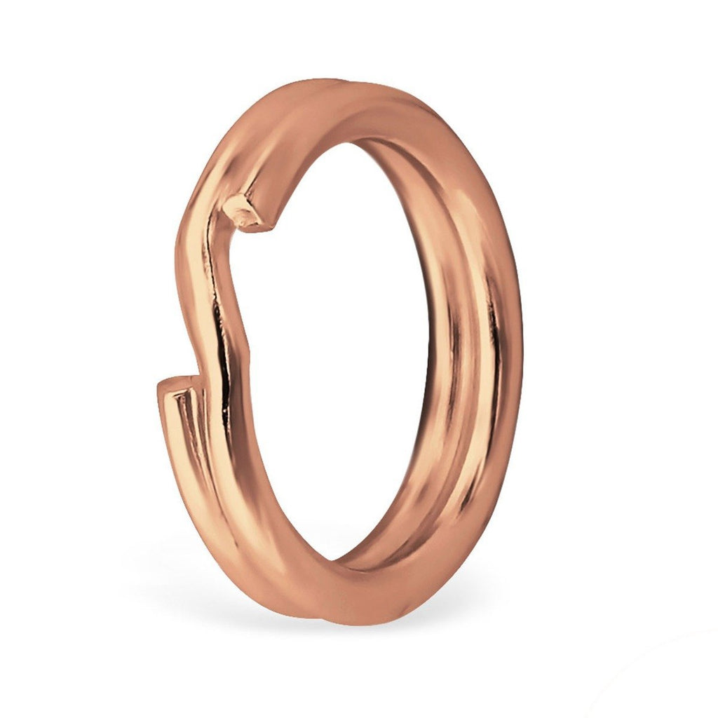 Rose gold store split ring